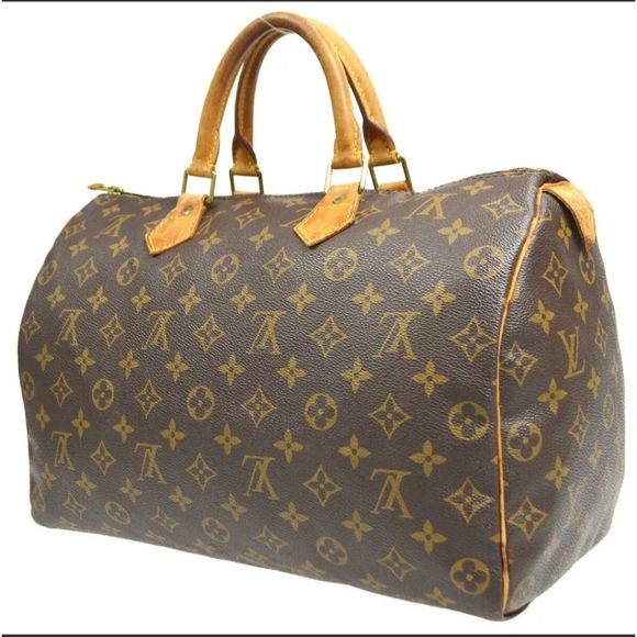 LOUIS VUITTON SPEEDY 35 HAND BAG PURSE MONOGRAM CANVAS M41524 SP1915 63757 - Picture 2 of 11